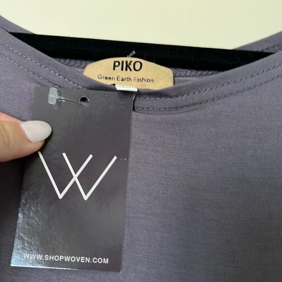 Piko Dark Grey Tee - Picture 2 of 3